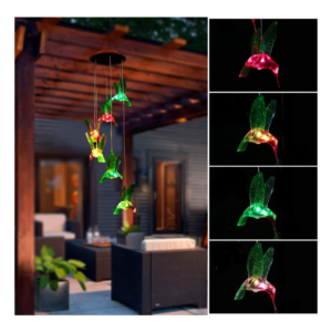 Great as a Quality Gift or to Keep for Your own Patio Butterfly 26.5 Mobile Hanging Wind Chime with Automatic Color-Changing Solar Wind Chimes for Outside Garden Porch CarlCard Wind Chimes 