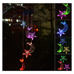 best solar wind chimes moon and stars